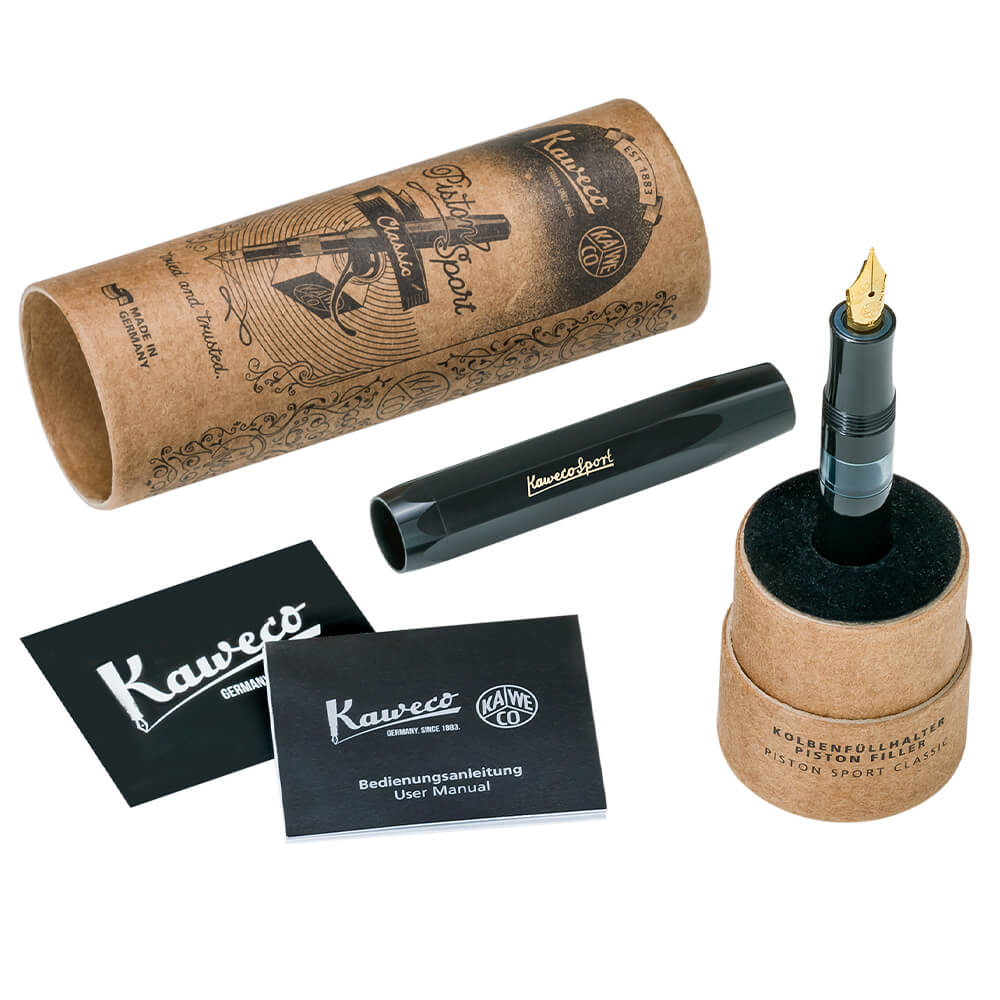 Plnicí pero Kaweco PISTON SPORT - Black pistovy mechanismus baleni
